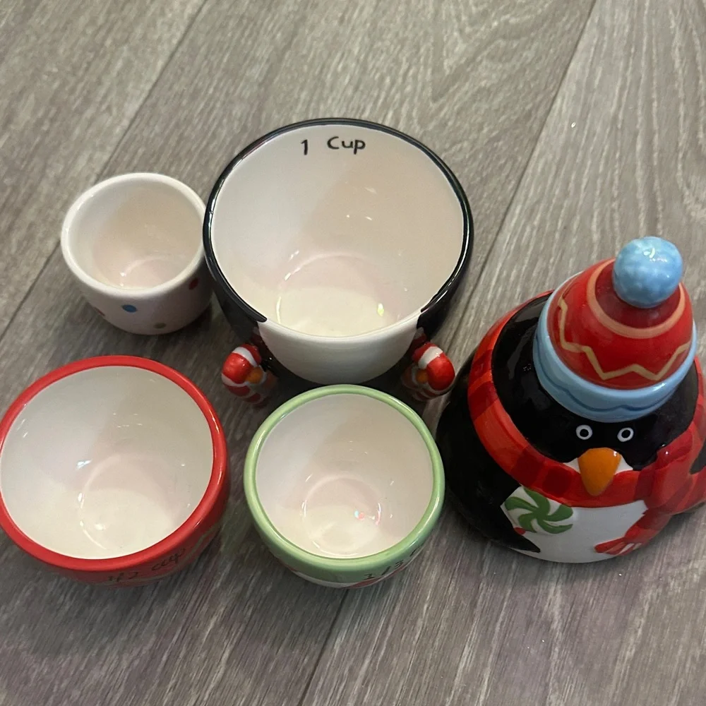 Pier 1 Holiday Penguin and Gingerbread Spoon Set